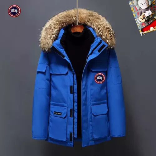 Cheap Canada Goose Down Feather Coat Long Sleeved For Men #1272499 Replica Wholesale [$82.00 USD] [ITEM#1272499] on Replica Canada Goose Down Feather Coat