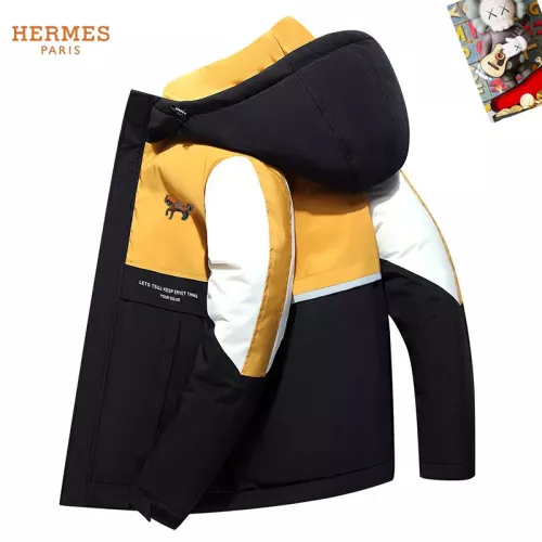 Cheap Hermes Down Feather Coat Long Sleeved For Men #1272502 Replica Wholesale [$82.00 USD] [ITEM#1272502] on Replica Hermes Down Feather Coat