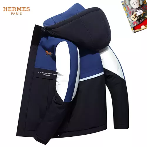 Cheap Hermes Down Feather Coat Long Sleeved For Men #1272504 Replica Wholesale [$82.00 USD] [ITEM#1272504] on Replica 