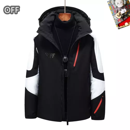 Cheap Off-White Down Feather Coat Long Sleeved For Men #1272510 Replica Wholesale [$82.00 USD] [ITEM#1272510] on Replica Off-White Down Feather Coat