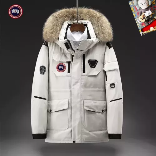 Cheap Canada Goose Down Feather Coat Long Sleeved For Men #1272511 Replica Wholesale [$82.00 USD] [ITEM#1272511] on Replica Canada Goose Down Feather Coat