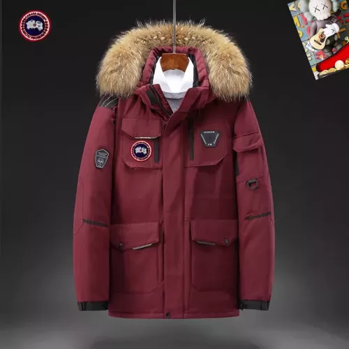 Cheap Canada Goose Down Feather Coat Long Sleeved For Men #1272512 Replica Wholesale [$82.00 USD] [ITEM#1272512] on Replica Canada Goose Down Feather Coat