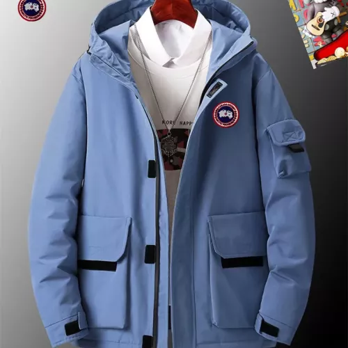 Cheap Canada Goose Down Feather Coat Long Sleeved For Men #1272521 Replica Wholesale [$82.00 USD] [ITEM#1272521] on Replica Canada Goose Down Feather Coat