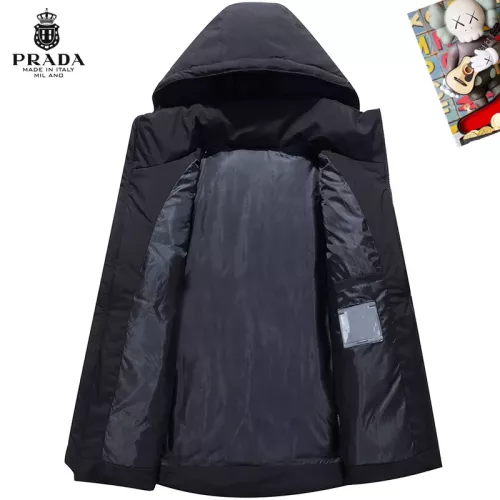 Cheap Prada Down Feather Coat Long Sleeved For Men #1272532 Replica Wholesale [$82.00 USD] [ITEM#1272532] on Replica Prada Down Feather Coat