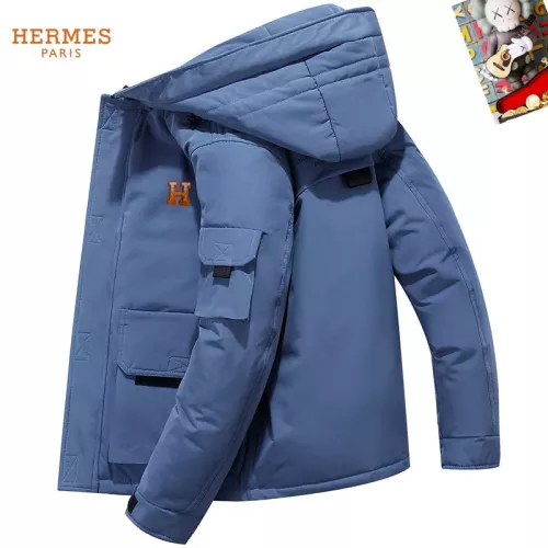 Cheap Hermes Down Feather Coat Long Sleeved For Men #1272571 Replica Wholesale [$82.00 USD] [ITEM#1272571] on Replica 