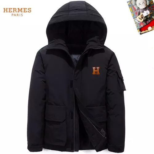 Cheap Hermes Down Feather Coat Long Sleeved For Men #1272572 Replica Wholesale [$82.00 USD] [ITEM#1272572] on Replica 