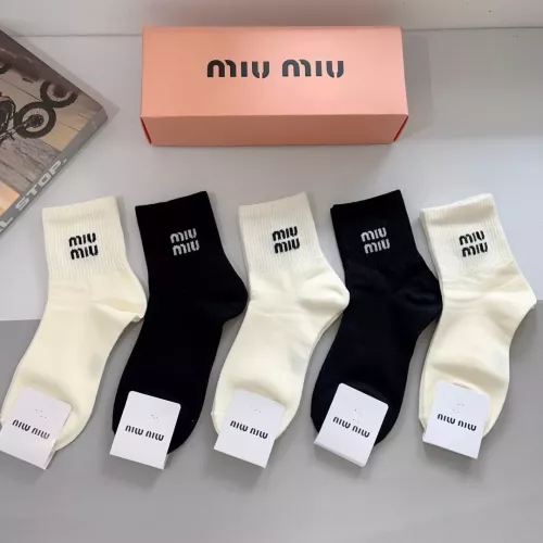 Cheap MIU MIU Socks #1272763 Replica Wholesale [$27.00 USD] [ITEM#1272763] on Replica MIU MIU Socks