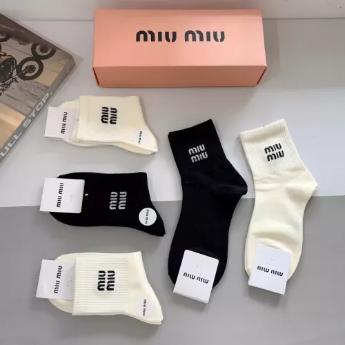 Cheap MIU MIU Socks #1272763 Replica Wholesale [$27.00 USD] [ITEM#1272763] on Replica MIU MIU Socks