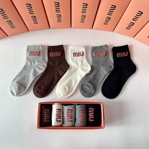 Cheap MIU MIU Socks #1272776 Replica Wholesale [$27.00 USD] [ITEM#1272776] on Replica MIU MIU Socks