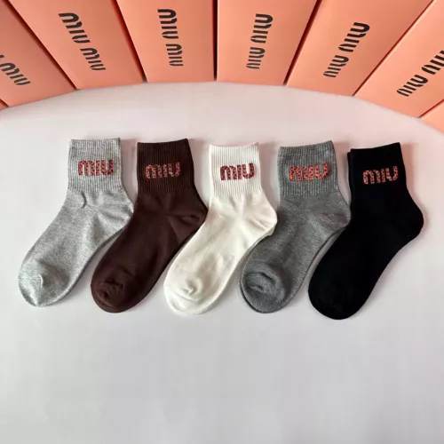 Cheap MIU MIU Socks #1272776 Replica Wholesale [$27.00 USD] [ITEM#1272776] on Replica MIU MIU Socks