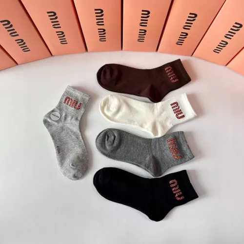 Cheap MIU MIU Socks #1272776 Replica Wholesale [$27.00 USD] [ITEM#1272776] on Replica MIU MIU Socks