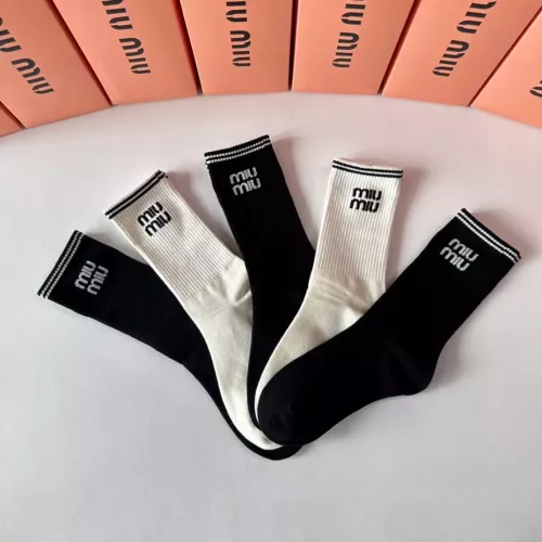 Cheap MIU MIU Socks #1272786 Replica Wholesale [$29.00 USD] [ITEM#1272786] on Replica MIU MIU Socks