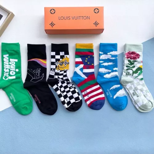 Cheap Louis Vuitton LV Socks #1272810 Replica Wholesale [$34.00 USD] [ITEM#1272810] on Replica Louis Vuitton LV Socks