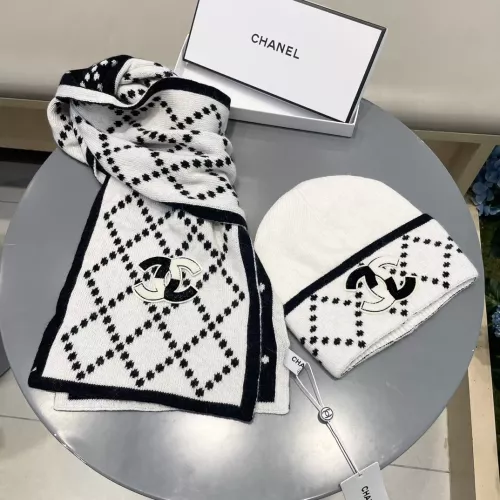 Cheap Chanel Hat and Scarf Set #1273332 Replica Wholesale [$56.00 USD] [ITEM#1273332] on Replica Chanel Hat and Scarf and Glove Set