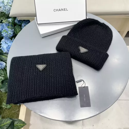 Cheap Prada Hat and Scarf Set #1273341 Replica Wholesale [$60.00 USD] [ITEM#1273341] on Replica Prada Hat and Scarf and Glove Set