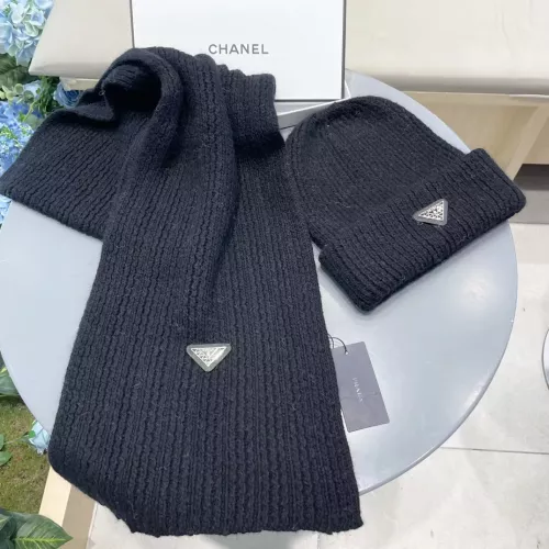 Cheap Prada Hat and Scarf Set #1273341 Replica Wholesale [$60.00 USD] [ITEM#1273341] on Replica Prada Hat and Scarf and Glove Set