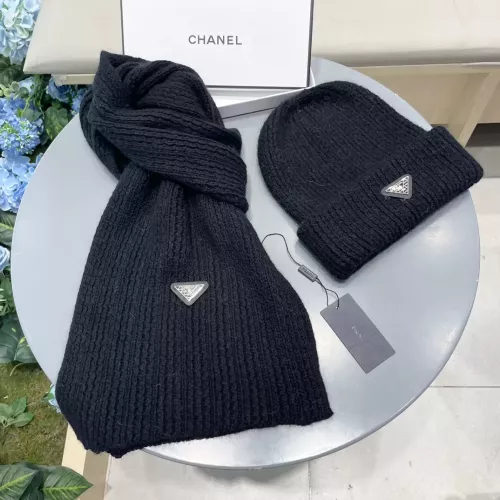 Cheap Prada Hat and Scarf Set #1273341 Replica Wholesale [$60.00 USD] [ITEM#1273341] on Replica Prada Hat and Scarf and Glove Set