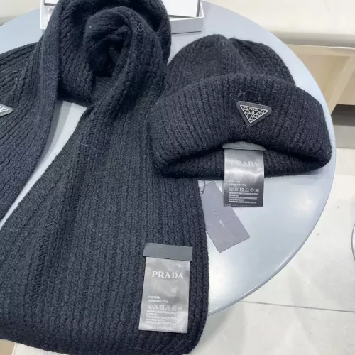 Cheap Prada Hat and Scarf Set #1273341 Replica Wholesale [$60.00 USD] [ITEM#1273341] on Replica Prada Hat and Scarf and Glove Set