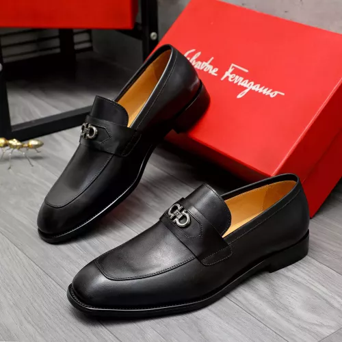 Cheap Salvatore Ferragamo Leather Shoes For Men #1273436 Replica Wholesale [$82.00 USD] [ITEM#1273436] on Replica Salvatore Ferragamo Leather Shoes