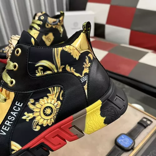 Cheap Versace High Tops Shoes For Men #1273554 Replica Wholesale [$80.00 USD] [ITEM#1273554] on Replica Versace High Tops Shoes