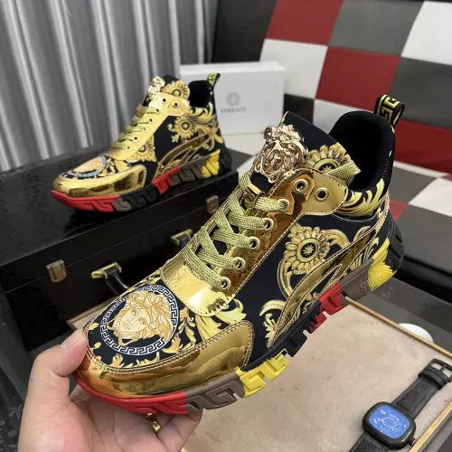 Cheap Versace High Tops Shoes For Men #1273556 Replica Wholesale [$80.00 USD] [ITEM#1273556] on Replica Versace High Tops Shoes