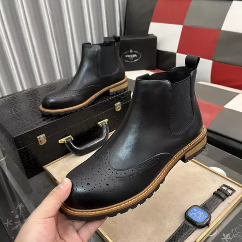 Cheap Prada Boots For Men #1273575 Replica Wholesale [$100.00 USD] [ITEM#1273575] on Replica Prada Boots