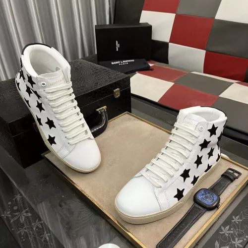 Cheap Yves Saint Laurent YSL High Tops Shoes For Men #1273666 Replica Wholesale [$98.00 USD] [ITEM#1273666] on Replica Yves Saint Laurent YSL High Tops Shoes