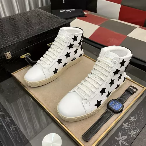 Cheap Yves Saint Laurent YSL High Tops Shoes For Men #1273666 Replica Wholesale [$98.00 USD] [ITEM#1273666] on Replica Yves Saint Laurent YSL High Tops Shoes