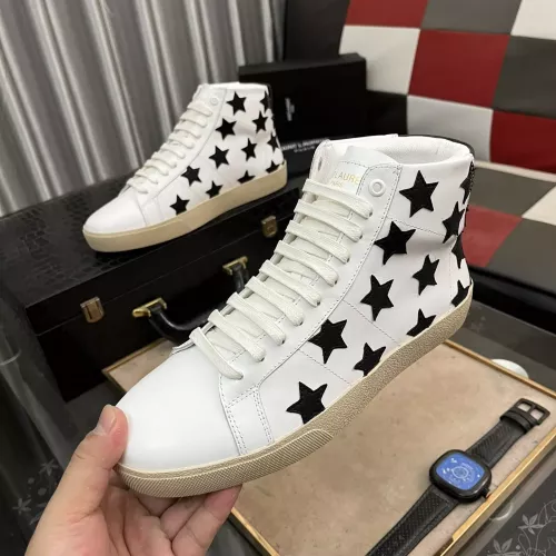 Cheap Yves Saint Laurent YSL High Tops Shoes For Men #1273666 Replica Wholesale [$98.00 USD] [ITEM#1273666] on Replica Yves Saint Laurent YSL High Tops Shoes