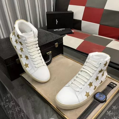 Cheap Yves Saint Laurent YSL High Tops Shoes For Men #1273671 Replica Wholesale [$98.00 USD] [ITEM#1273671] on Replica Yves Saint Laurent YSL High Tops Shoes