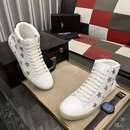 Cheap Yves Saint Laurent YSL High Tops Shoes For Men #1273676 Replica Wholesale [$98.00 USD] [ITEM#1273676] on Replica Yves Saint Laurent YSL High Tops Shoes