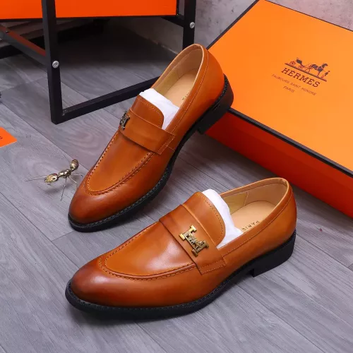 Cheap Hermes Leather Shoes For Men #1273694 Replica Wholesale [$85.00 USD] [ITEM#1273694] on Replica Hermes Leather Shoes