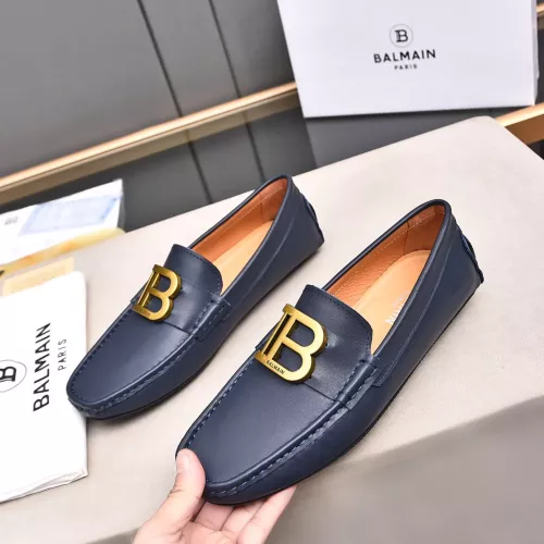 Cheap Balmain Leather Shoes For Men #1273757 Replica Wholesale [$76.00 USD] [ITEM#1273757] on Replica Balmain Leather Shoes