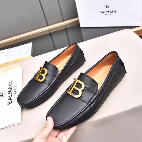 Cheap Balmain Leather Shoes For Men #1273759 Replica Wholesale [$76.00 USD] [ITEM#1273759] on Replica Balmain Leather Shoes