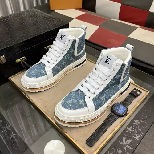 Cheap Louis Vuitton High Tops Shoes For Men #1273795 Replica Wholesale [$80.00 USD] [ITEM#1273795] on Replica Louis Vuitton High Tops Shoes