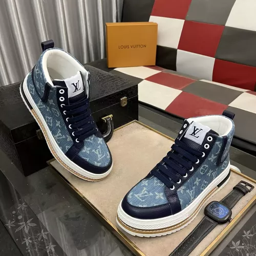 Cheap Louis Vuitton High Tops Shoes For Men #1273796 Replica Wholesale [$80.00 USD] [ITEM#1273796] on Replica Louis Vuitton High Tops Shoes