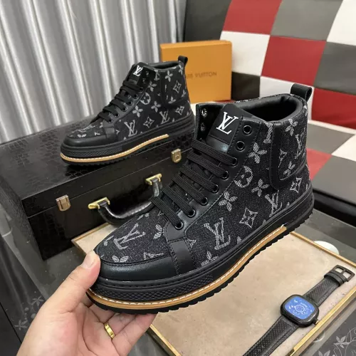 Cheap Louis Vuitton High Tops Shoes For Men #1273797 Replica Wholesale [$80.00 USD] [ITEM#1273797] on Replica Louis Vuitton High Tops Shoes