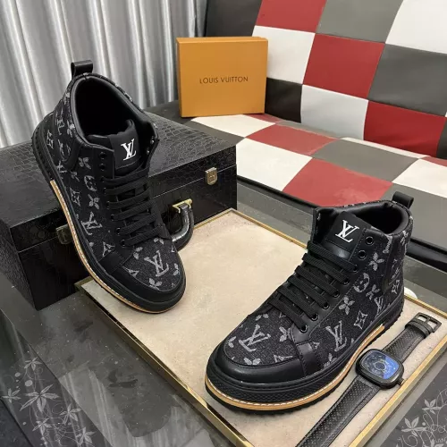 Cheap Louis Vuitton High Tops Shoes For Men #1273797 Replica Wholesale [$80.00 USD] [ITEM#1273797] on Replica Louis Vuitton High Tops Shoes