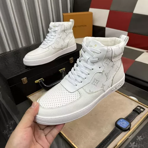 Cheap Louis Vuitton High Tops Shoes For Men #1273808 Replica Wholesale [$80.00 USD] [ITEM#1273808] on Replica Louis Vuitton High Tops Shoes