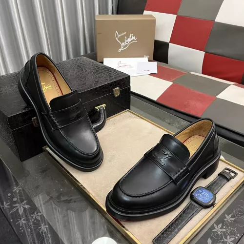 Cheap Christian Louboutin Leather Shoes For Men #1273843 Replica Wholesale [$135.00 USD] [ITEM#1273843] on Replica Christian Louboutin Leather Shoes