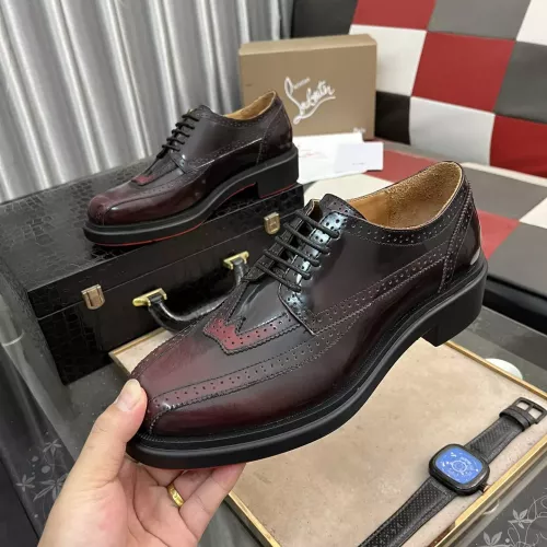 Cheap Christian Louboutin Leather Shoes For Men #1273844 Replica Wholesale [$145.00 USD] [ITEM#1273844] on Replica Christian Louboutin Leather Shoes