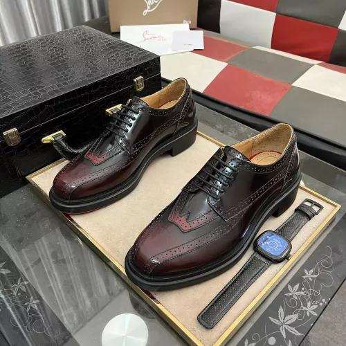 Cheap Christian Louboutin Leather Shoes For Men #1273844 Replica Wholesale [$145.00 USD] [ITEM#1273844] on Replica Christian Louboutin Leather Shoes