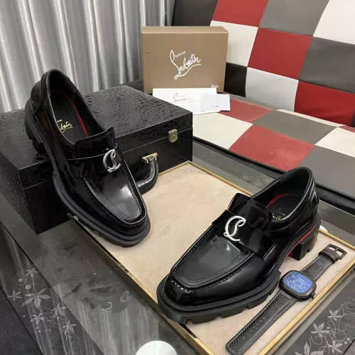 Cheap Christian Louboutin Leather Shoes For Men #1273848 Replica Wholesale [$145.00 USD] [ITEM#1273848] on Replica Christian Louboutin Leather Shoes