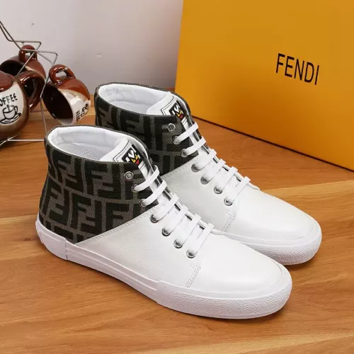 Cheap Fendi High Tops Casual Shoes For Men #1274033 Replica Wholesale [$76.00 USD] [ITEM#1274033] on Replica Fendi High Tops Casual Shoes