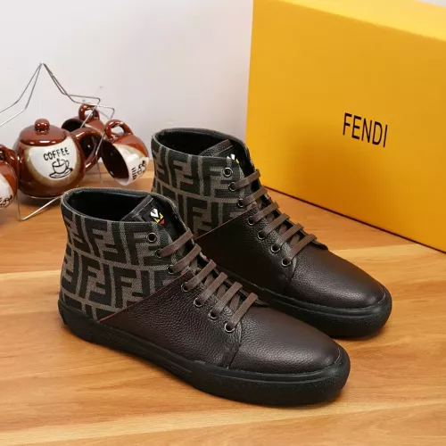 Cheap Fendi High Tops Casual Shoes For Men #1274034 Replica Wholesale [$76.00 USD] [ITEM#1274034] on Replica Fendi High Tops Casual Shoes