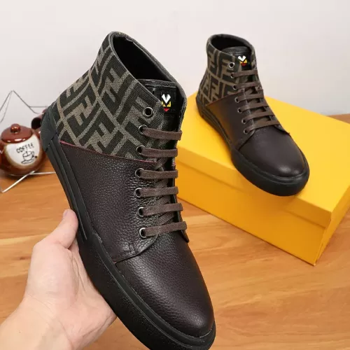 Cheap Fendi High Tops Casual Shoes For Men #1274034 Replica Wholesale [$76.00 USD] [ITEM#1274034] on Replica Fendi High Tops Casual Shoes