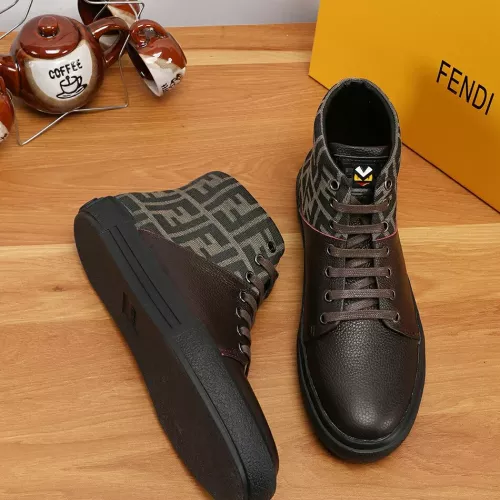 Cheap Fendi High Tops Casual Shoes For Men #1274034 Replica Wholesale [$76.00 USD] [ITEM#1274034] on Replica Fendi High Tops Casual Shoes