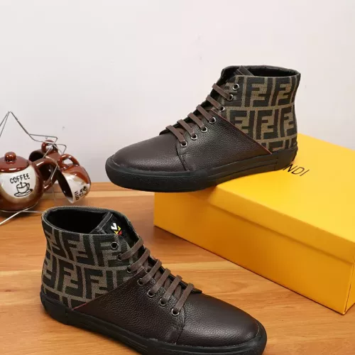 Cheap Fendi High Tops Casual Shoes For Men #1274034 Replica Wholesale [$76.00 USD] [ITEM#1274034] on Replica Fendi High Tops Casual Shoes