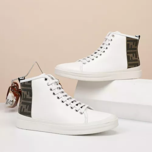 Cheap Fendi High Tops Casual Shoes For Men #1274036 Replica Wholesale [$76.00 USD] [ITEM#1274036] on Replica Fendi High Tops Casual Shoes