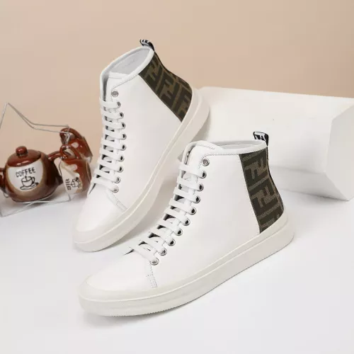 Cheap Fendi High Tops Casual Shoes For Men #1274036 Replica Wholesale [$76.00 USD] [ITEM#1274036] on Replica Fendi High Tops Casual Shoes